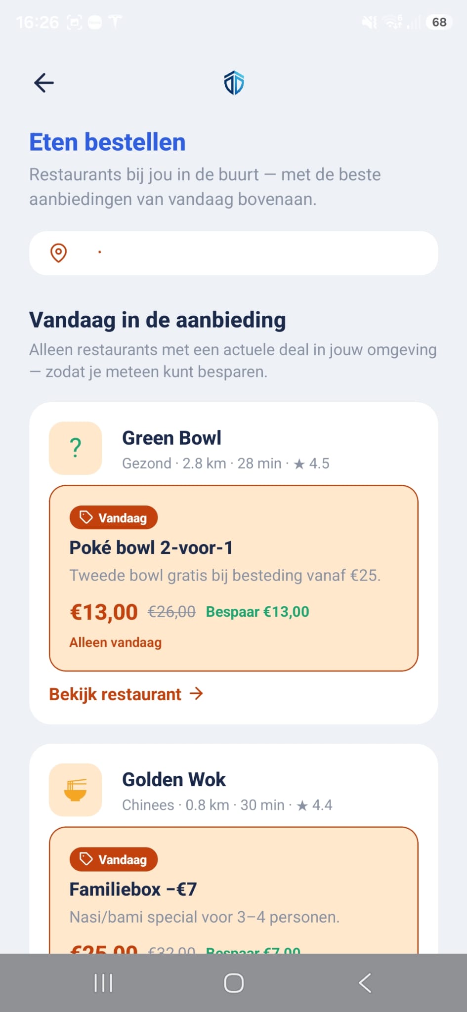 iSaive-app: eten bestellen met restaurantaanbiedingen in de buurt