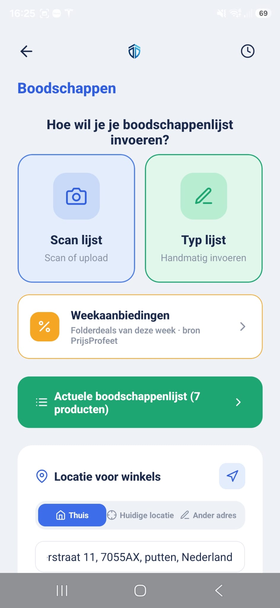 iSaive-app: boodschappenlijst invoeren via scannen of typen
